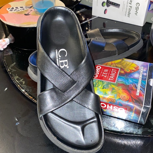 CHRISTIAN BIRKENSTOCK LEATHER SHOES - Picture 5 of 6